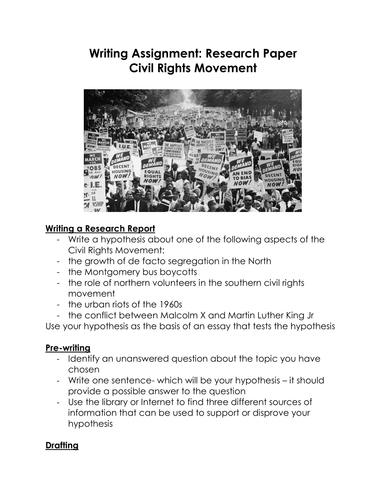 Civil rights research paper