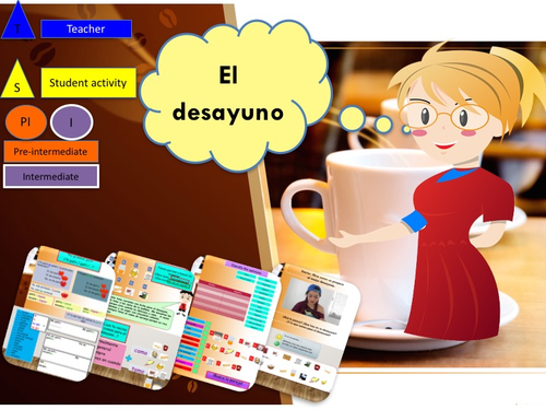 Spanish Breakfast lesson + activities / El desayuno