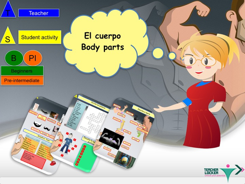 The body in Spanish lesson + activities / El cuerpo