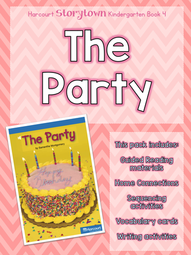 Guided Reading Pack: Storytown Kindergarten Book 4 A Party