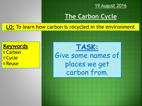Carbon Cycle Quality Mark Assessment (FULL RESOURCE PACK)