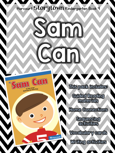 Guided Reading Pack: Storytown Kindergarten Book 9 Sam Can