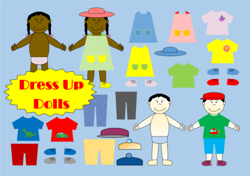 Children's multicultural dressing outlet up clothes