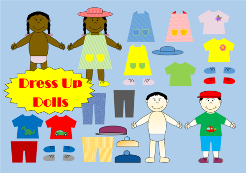 All About Me Dress Up Dolls Multicultural Activity Teaching Resources