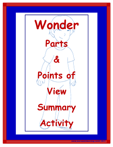 Wonder-Parts and Points of View Summary Activity