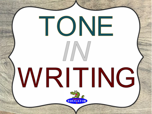 Tone in Writing PowerPoint