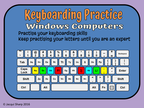 Keyboarding Skills Cards and Activities Learning Centre