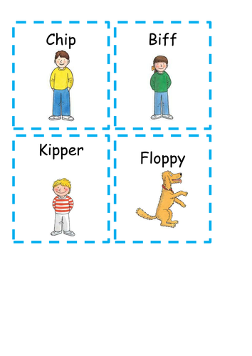 Oxford Reading Tree character group labels