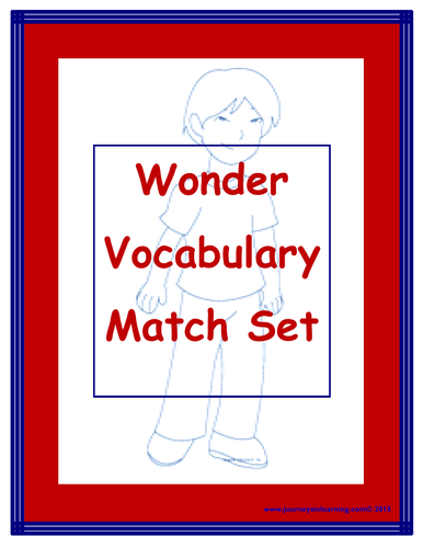 Wonder Vocabulary Match Set