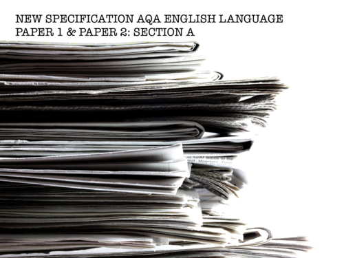 AQA New Spec 2017 English Language Paper 1 & Paper 2