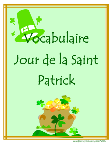 Vocabulaire-Jour de la Saint Patrick