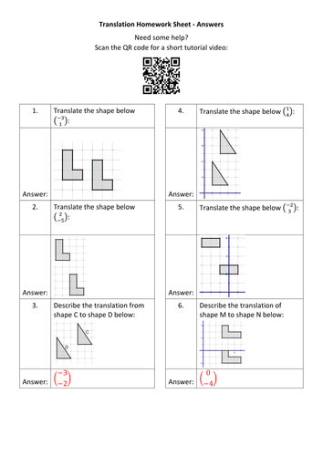 Geometry QR Code Homework Sheets - Bundle 2