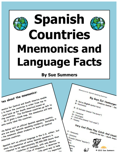 Spanish Countries Mnemonics and Language Facts