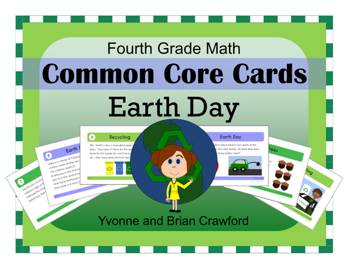 Earth Day Math Task Cards (4th Grade Common Core)