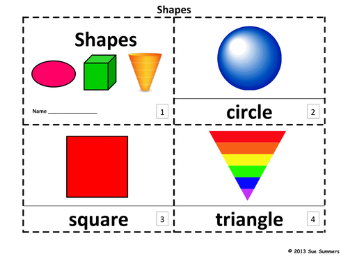 Shapes 2 Early Reader Booklets - ENGLISH