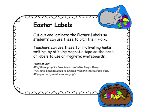 Easter Haiku Story box