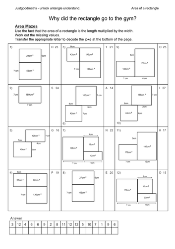 Menseki Meiro or Area maze problems - use the information to work out the punchline to the joke.