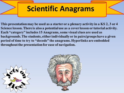 Scientific Anagrams