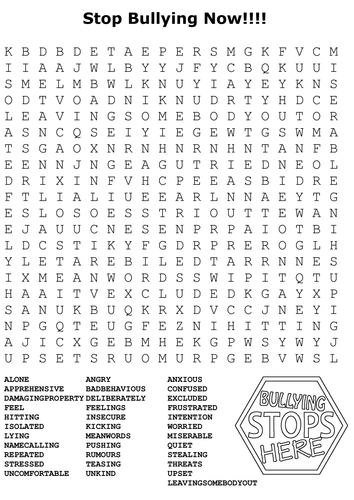 Positive Behaviour Word Search Pack