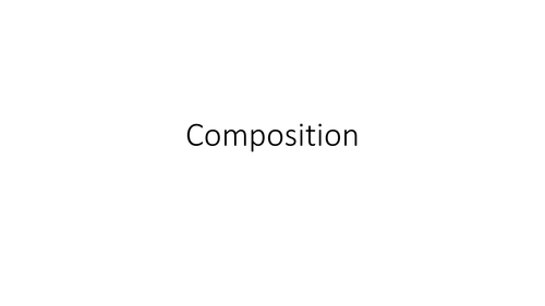 Photographic Composition