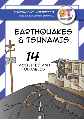 Earthquake and Tsunami Activities and Foldables - 14 contract activities