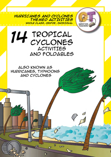 Hurricanes and Cyclones Activities and Foldables - 14 contract activities