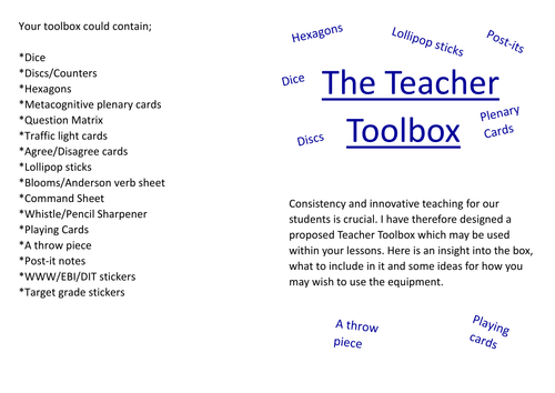 Teacher toolkit