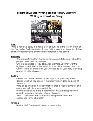 progressive era essays