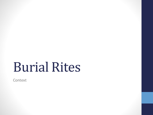 Burial Rites  by Hannah Kent Context Powerpoint
