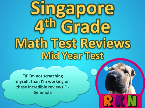 Singapore 4th Grade Mid Year Math Test Review (11 pages)