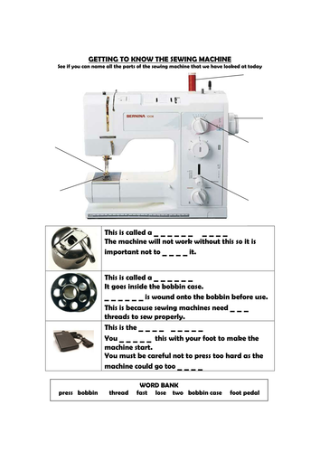 Sewing Machine Resource: Getting to know the sewing machine