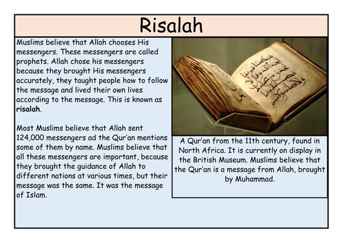 Risalah - Edexcel GCSE Religious Studies B - Area of Study 2 - Islam
