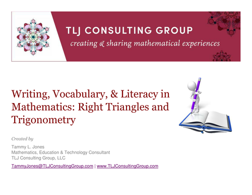 Right Triangles and Trigonometry: Writing, Vocabulary & Literacy in Mathematics