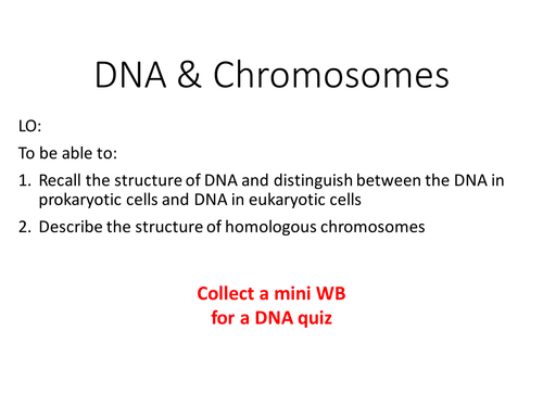 A level biology DNA and chromosomes AQA biology topic 4