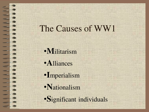 what was the cause of ww1 essay