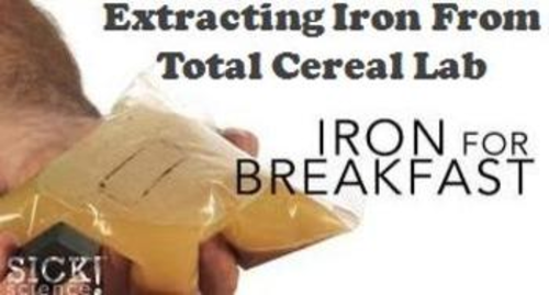 Cereal Lab Experiment Extracting Iron From Total Cereal Teaching Resources