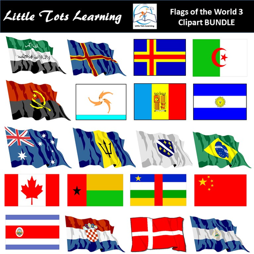 Flags of the World: 366 World Flags Clip Art 3