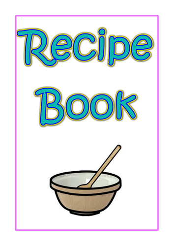 Role Play Area Recipe Book
