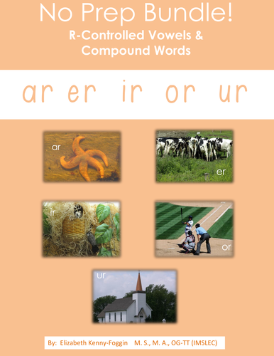 Know the Code: No Prep Bossy R Vowels & Compound Words