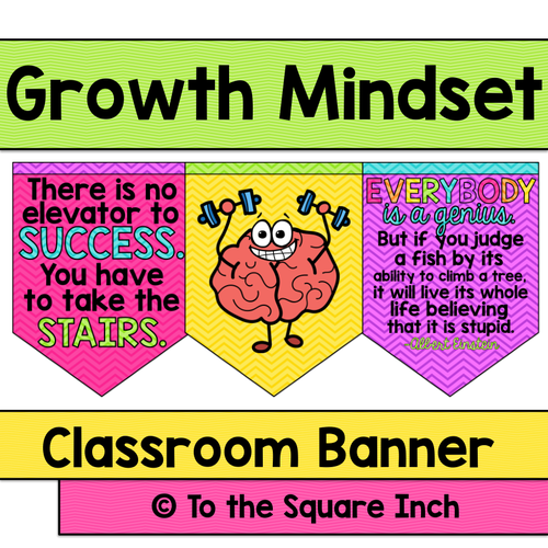 Growth Mindset Banner by katembee - Teaching Resources - Tes