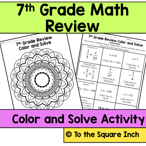 7th-grade-math-review-color-and-solve-teaching-resources