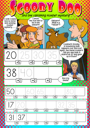 Simple patterns and rules literacy and numeracy activity