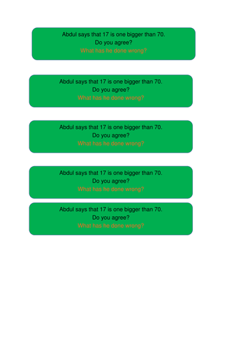 KS1 Maths Number Line Problem Solving