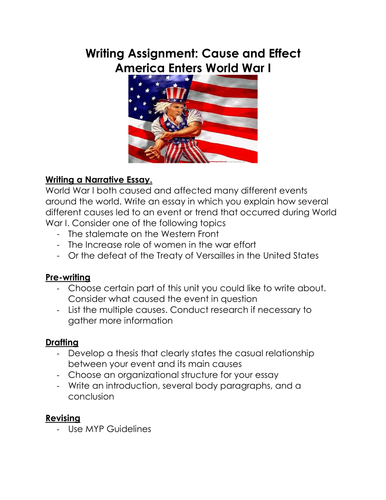 An essay about world war i