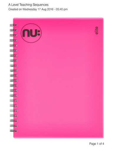 SNAB 2015 Units 3 and 4- Scheme and Revision