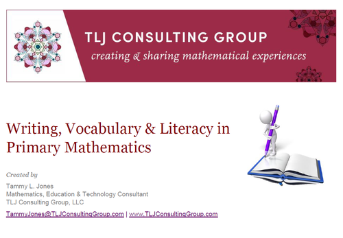 Writing, Vocabulary & Literacy in Primary Mathematics