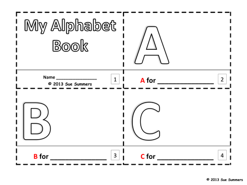 Alphabet Sketch and Color Booklet