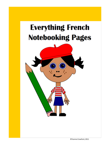 French Notebooking Pages