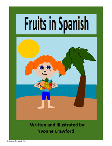Spanish Fruits Vocabulary Sheets, Printables, and Matching Game