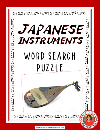 Japanese Instruments Word Search Puzzle